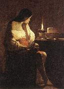 LA TOUR, Georges de Magdalen with the Smoking Flame f oil painting
